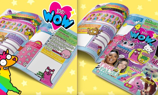 100% WOW magazine feature an inspiring Flossy and Jim double page spread focusing on self care
