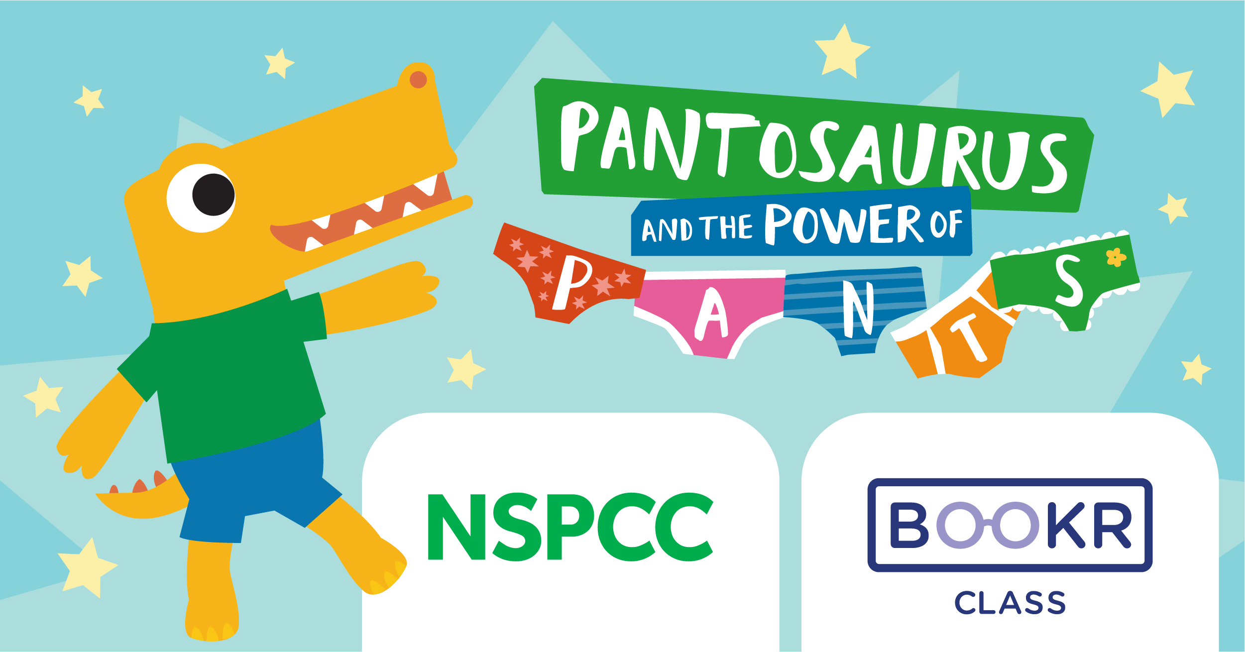The NSPCC’s Pantosaurus and the POWER of PANTS story books partners with BookrClass for an interactive ebook